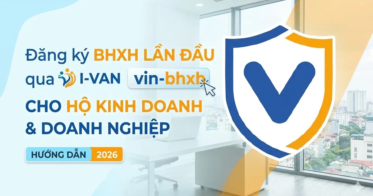 Bảo hiểm xã hội hộ kinh doanh 2026 — mức đóng 29,5% thủ tục đăng ký