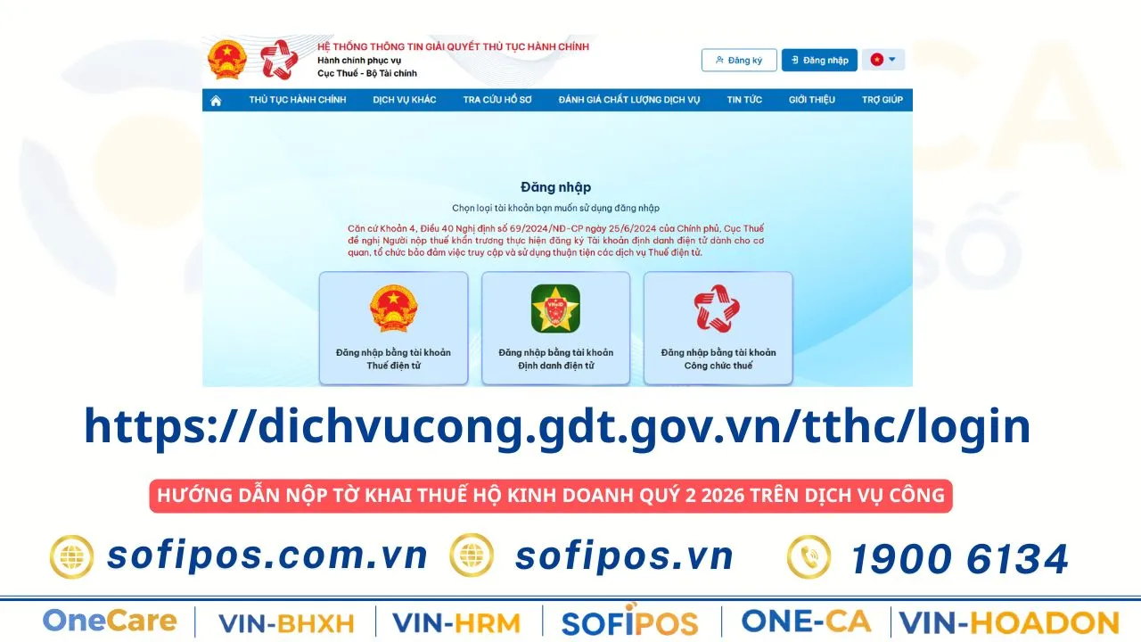 Cách kê khai và nộp tờ khai thuế hộ kinh doanh Quý 2/2026 trên dịch vụ công dichvucong.gdt.gov.vn - hướng dẫn 8 bước chi tiết