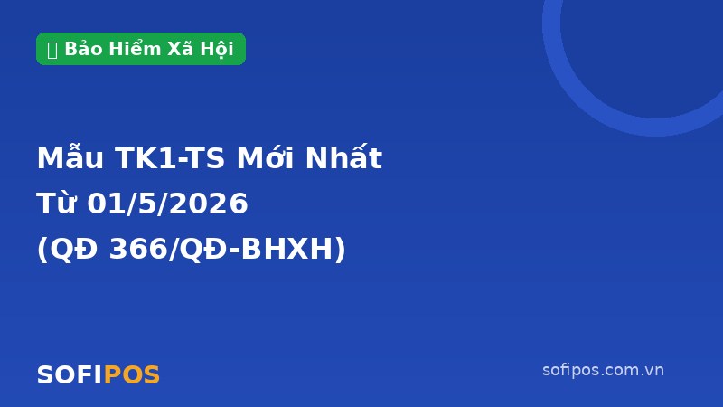Mẫu TK1-TS BHXH HKD mới nhất
